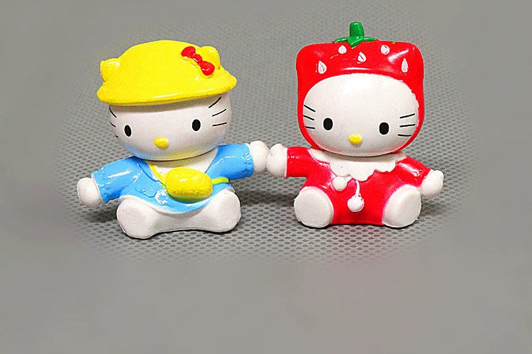 Hellokitty 8 KT cat Hello Kitty, figure doll, cake decoration doll pendulum