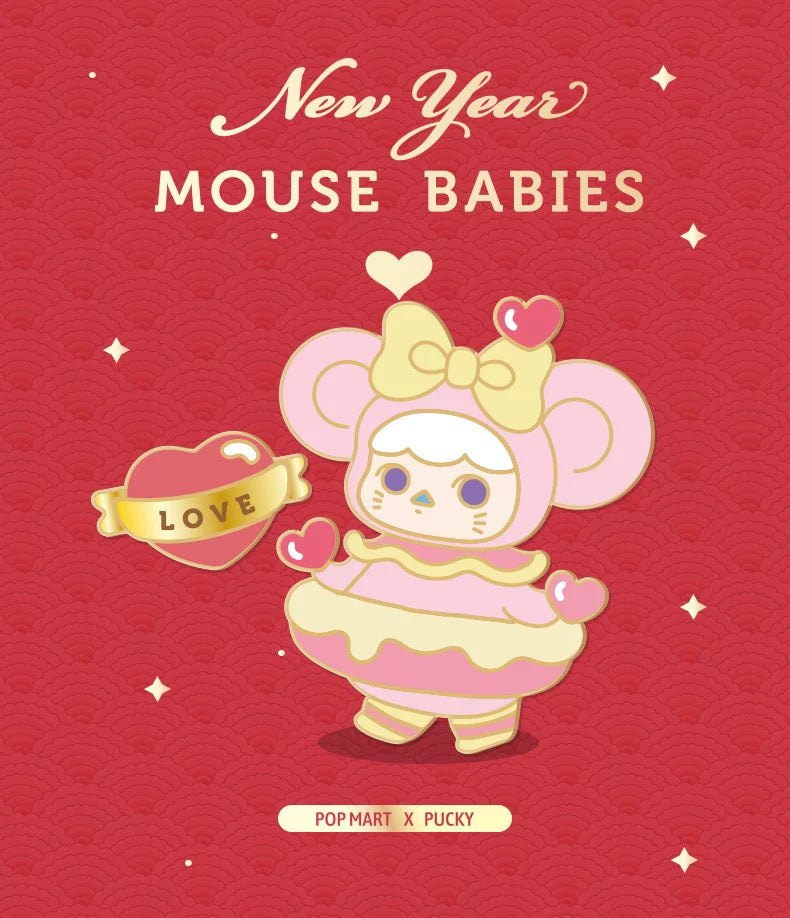 Baby Fat Mouse New Year's Series Badge