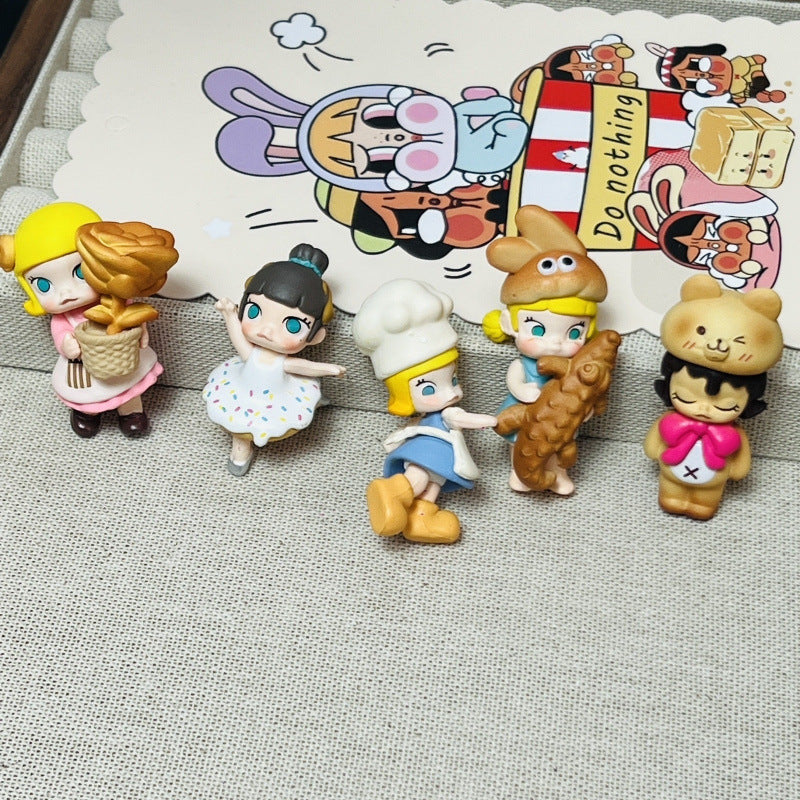 Molly change baby, cute grain DIY mobile phone chain pvc accessories ornament tide play