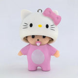 Panda Qiqi vinyl doll pendant