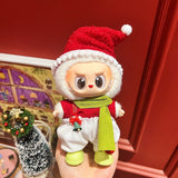 Only clothes are suitable for Labubu baby clothes, one, two and three generations labubu pendant, plush doll sweater, Christmas baby clothes.