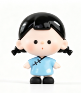VUUYOO worry-free baby Yijian Fenghua series cute grain antique trend play ornament figure