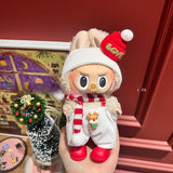 Only clothes are suitable for Labubu baby clothes, one, two and three generations labubu pendant, plush doll sweater, Christmas baby clothes.