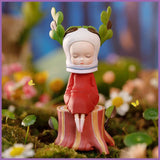Gu Mushroom Sleeping Forest Series figurine girl ornaments
