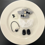 [Baby clothes only] Crying baby vinyl baby clothes cute overalls baby clothes set