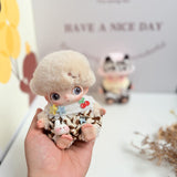 New Life Diary Series Baby Clothes Vinyl Plush Pendant Overalls