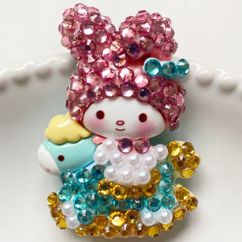 Cartoon resin DIY drilling accessories