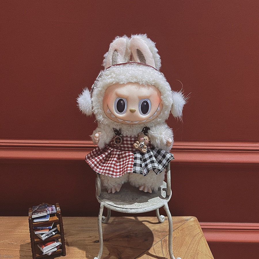 17Cm labubu baby clothes generation vinyl face pendant plush doll for clothes set wholesale price