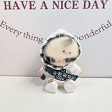 New Life Diary Series Baby Clothes Vinyl Plush Pendant Overalls