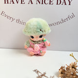 New Life Diary Series Baby Clothes Vinyl Plush Pendant Overalls