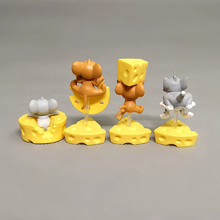 Cake series, cat and mouse, Tom and Jerry, doll figure ornament