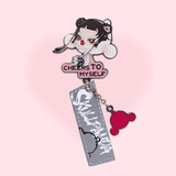 CHEERS TO MYSELF series badge pendant