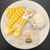 [Baby clothes only] Crying baby vinyl baby clothes cute overalls baby clothes set