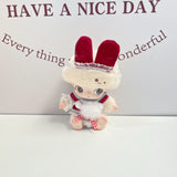 New Life Diary Series Baby Clothes Vinyl Plush Pendant Overalls