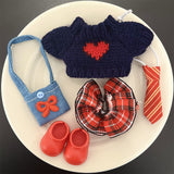 [Baby clothes only] Crying baby vinyl baby clothes cute overalls baby clothes set