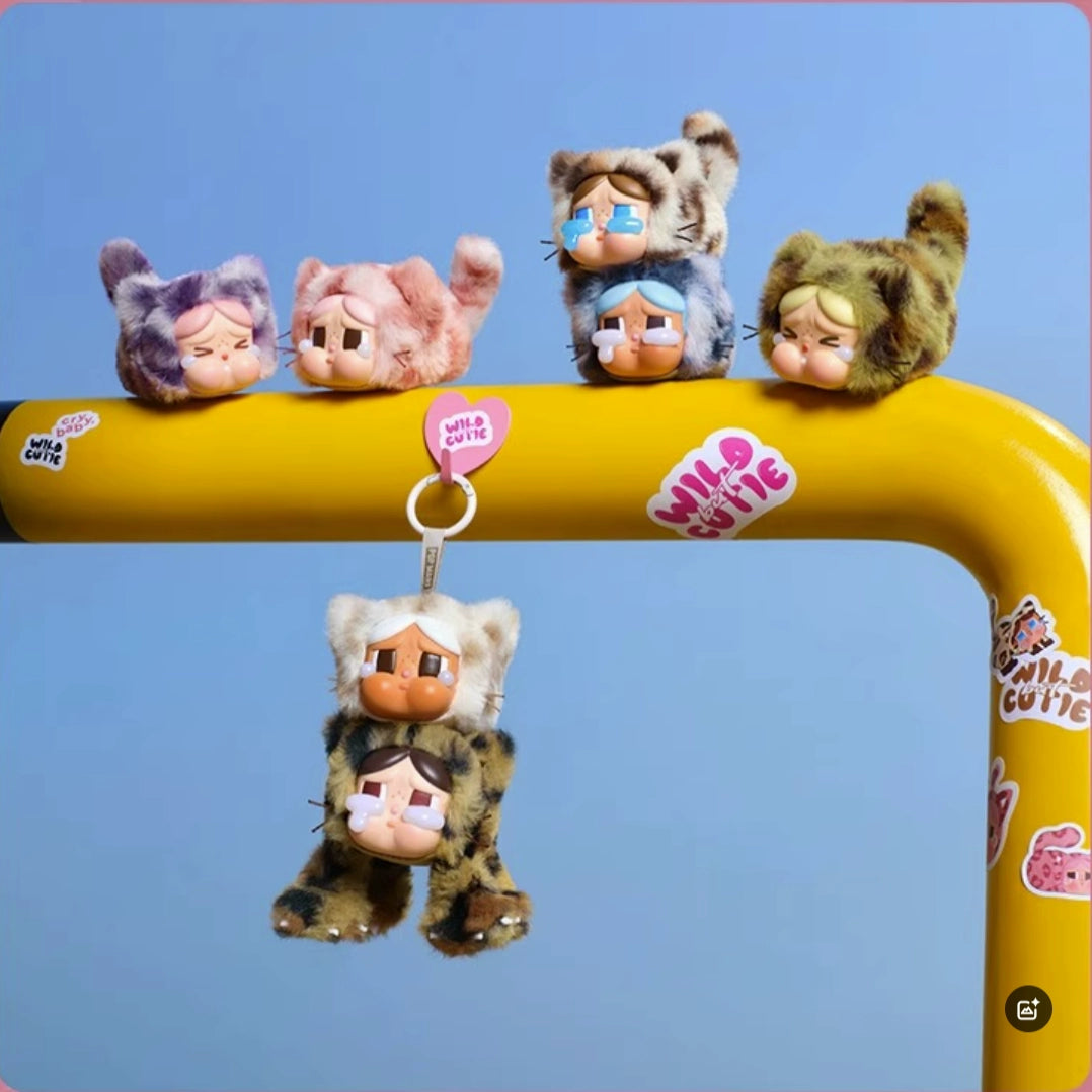 Leopard Leopard Cat Cat Series Vinyl Plush Pendant