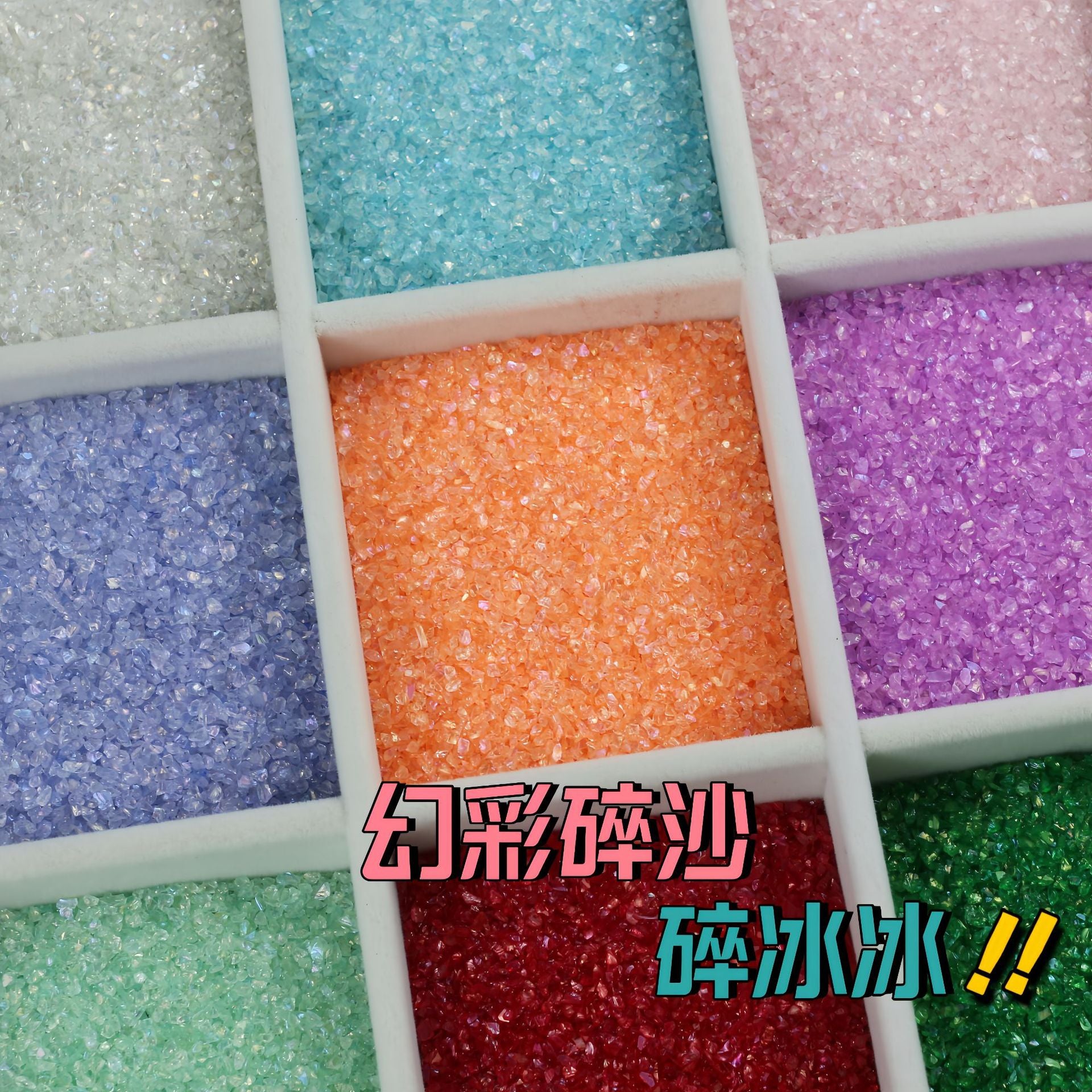 AB Symphony Gravel Transparent Crystal Diamond