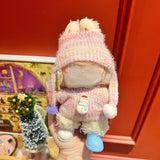 Only clothes are suitable for Labubu baby clothes, one, two and three generations labubu pendant, plush doll sweater, Christmas baby clothes.
