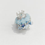 Heavy Industry Pearl Flower Crown Diamond Ball Soft Pottery Straight Hole Beads