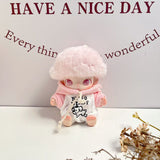 New Life Diary Series Baby Clothes Vinyl Plush Pendant Overalls