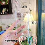 twinkle twinkle with heart series transparent storage bag