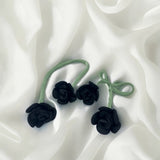 Fabric double-headed bud three-dimensional rose
