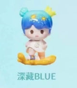 YOYO paint a good color head cute grain series right and right cute tide play tabletop ornament birthday gift figure