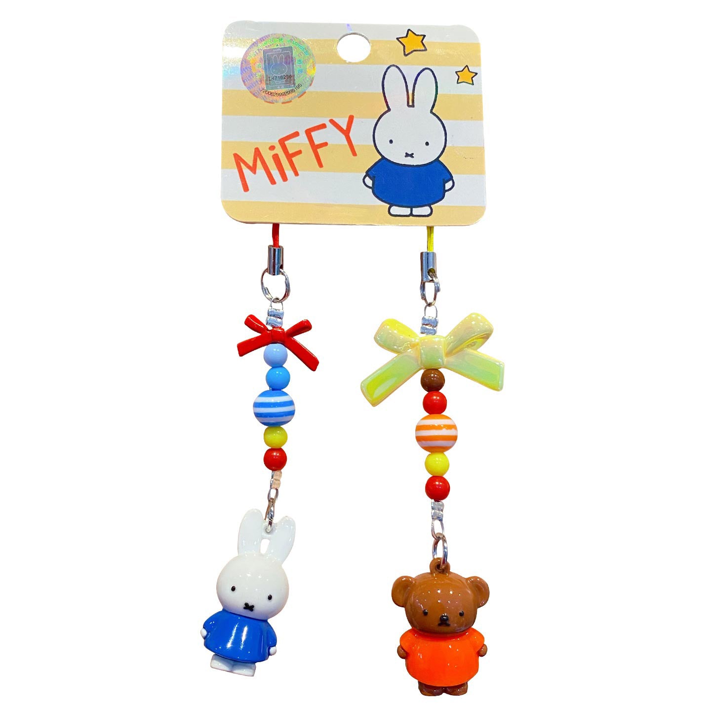 Miffy Miffy Rabbit Small Nose Karma Keychain Pendant Female Cute DIY Couple Mobile Phone Chain Ring School Bag Pendant