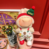 Only clothes are suitable for Labubu baby clothes, one, two and three generations labubu pendant, plush doll sweater, Christmas baby clothes.