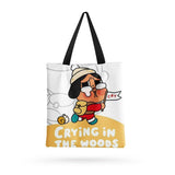 Crying baby canvas bag