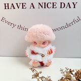New Life Diary Series Baby Clothes Vinyl Plush Pendant Overalls