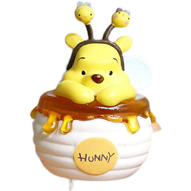Winnie the Pooh, honey jar, doll figure tabletop ornament, cake decoration