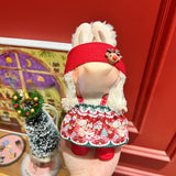 Only clothes are suitable for Labubu baby clothes, one, two and three generations labubu pendant, plush doll sweater, Christmas baby clothes.