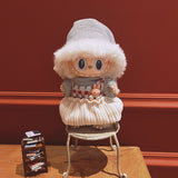 17Cm labubu baby clothes generation vinyl face pendant plush doll for clothes set wholesale price