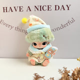 New Life Diary Series Baby Clothes Vinyl Plush Pendant Overalls