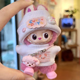 Fourth-generation rabub vinyl doll baby clothes set 4.0 heart password baby clothes cover