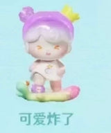 YOYO paint a good color head cute grain series right and right cute tide play tabletop ornament birthday gift figure