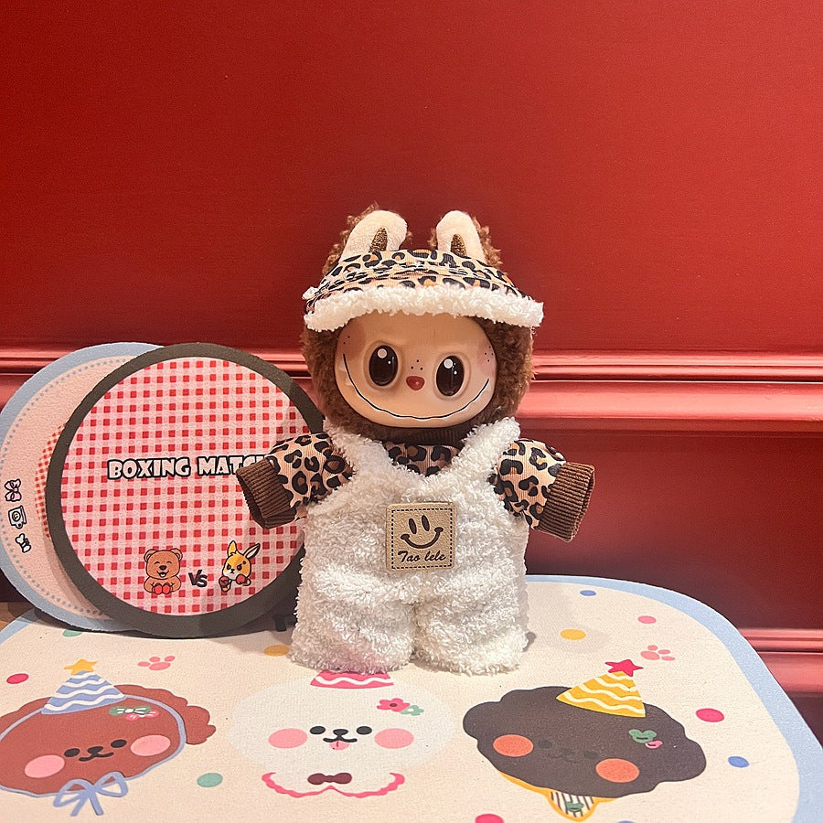17Cm labubu baby clothes generation vinyl face pendant plush doll for clothes set wholesale price