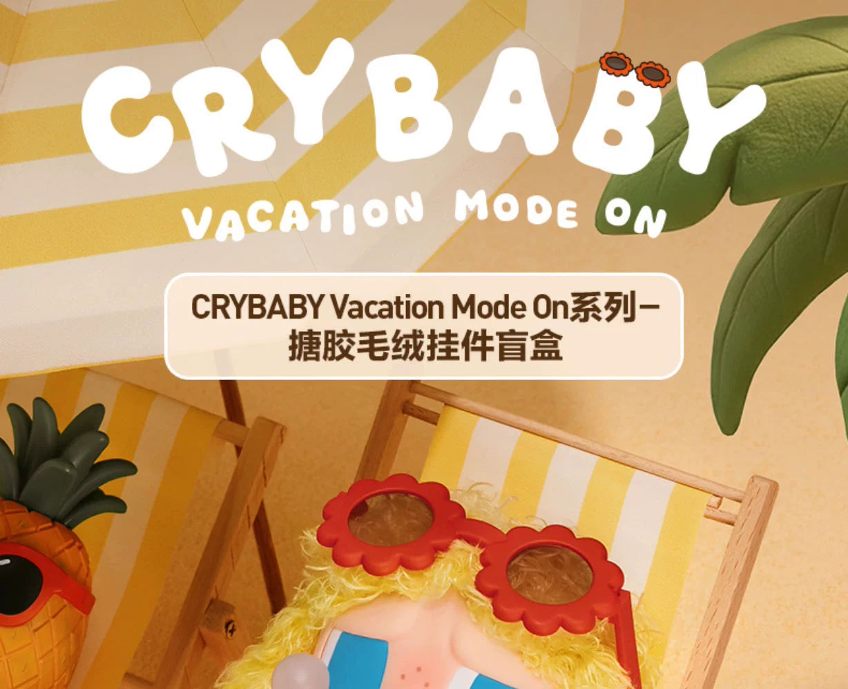 Crybaby vacation mode on vinyl plush pendant