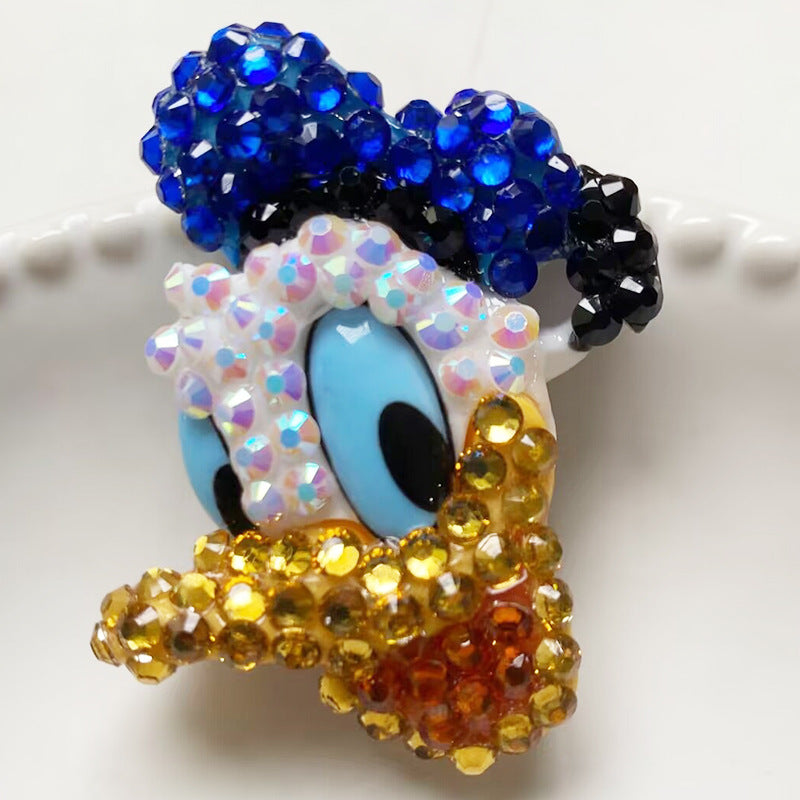 Cartoon resin DIY drilling accessories