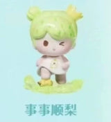 YOYO paint a good color head cute grain series right and right cute tide play tabletop ornament birthday gift figure