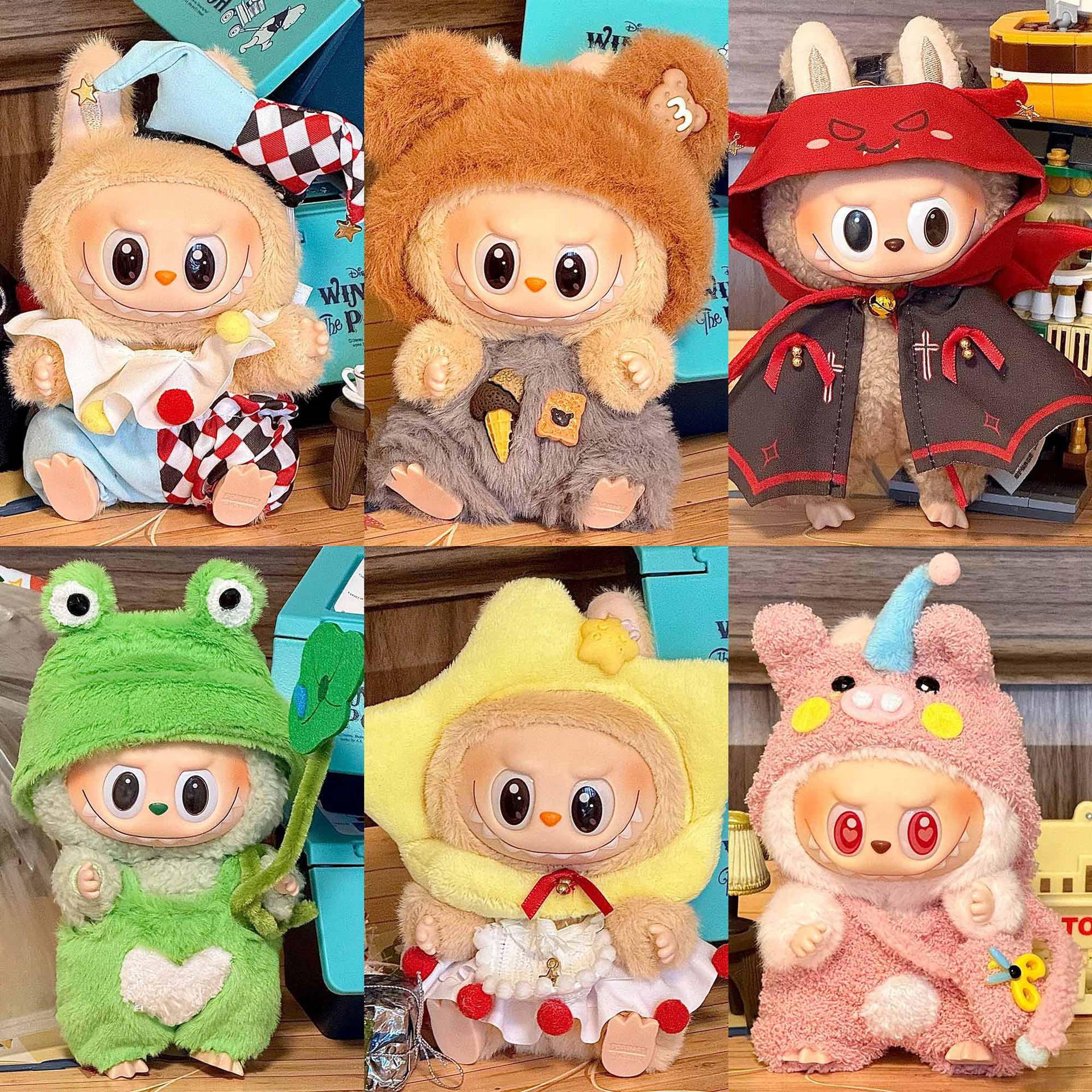 Only clothes are suitable for labubu sitting party baby clothes one two three generations labubu clothes set accessories periphery
