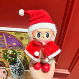 Only clothes are suitable for Labubu baby clothes, one, two and three generations labubu pendant, plush doll sweater, Christmas baby clothes.
