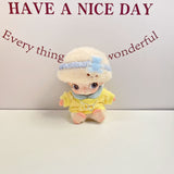 New Life Diary Series Baby Clothes Vinyl Plush Pendant Overalls