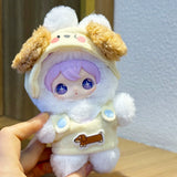 Rabbit shining baby clothes AYORTOYShyShy collection pink Tian Xuning same enamel plush doll clothes