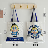 Crying baby canvas bag