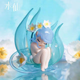 Sleeping Flower Elf series figure ornament