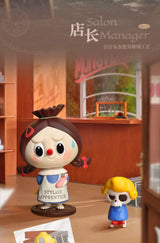 Labubu retro barber shop series trendy figure