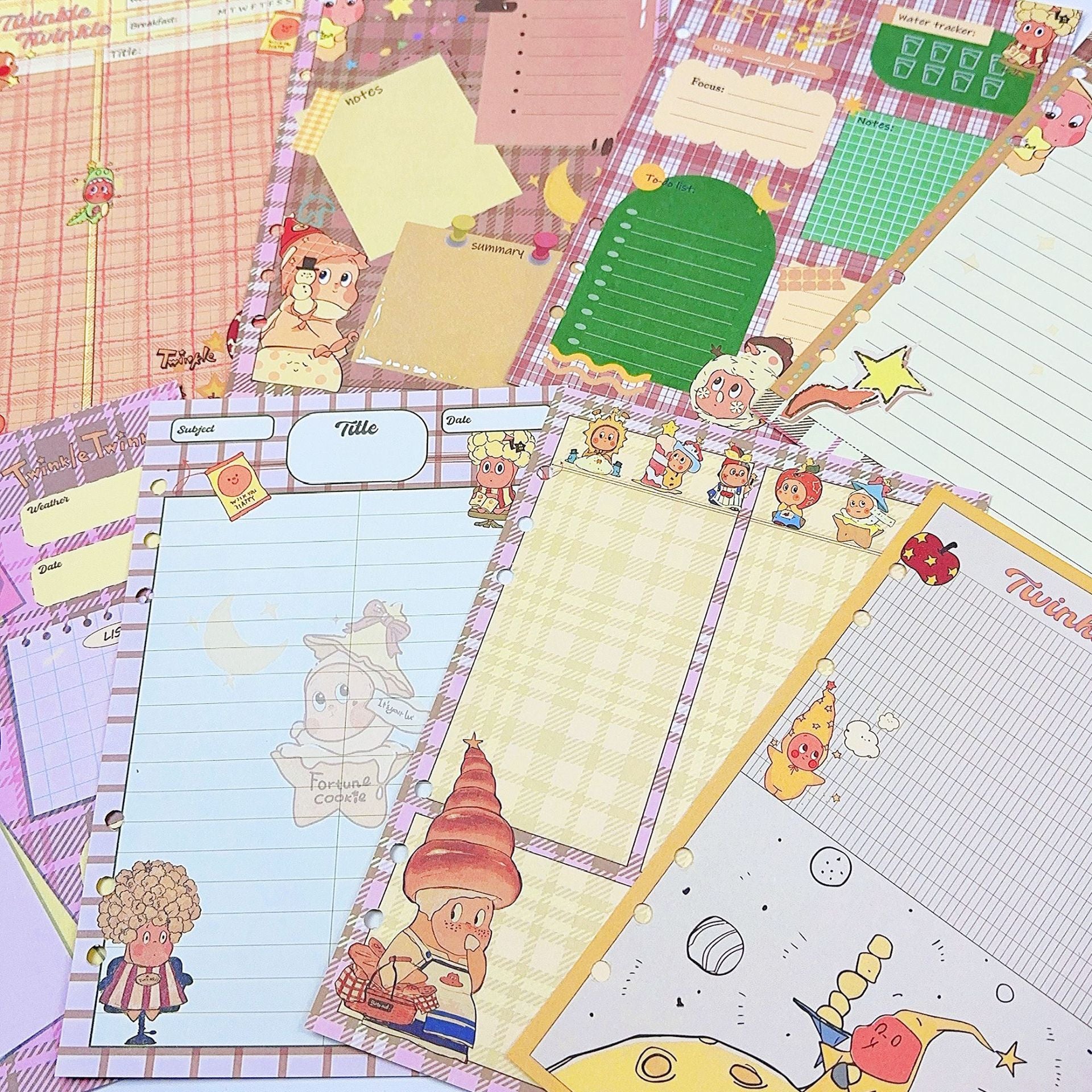 a5 twinkle notebook pages