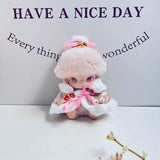 New Life Diary Series Baby Clothes Vinyl Plush Pendant Overalls